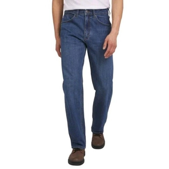 Wrangler‎ Men's Jeans Regular Fit Free To Stretch Blue 38X32 - Picture 1 of 8